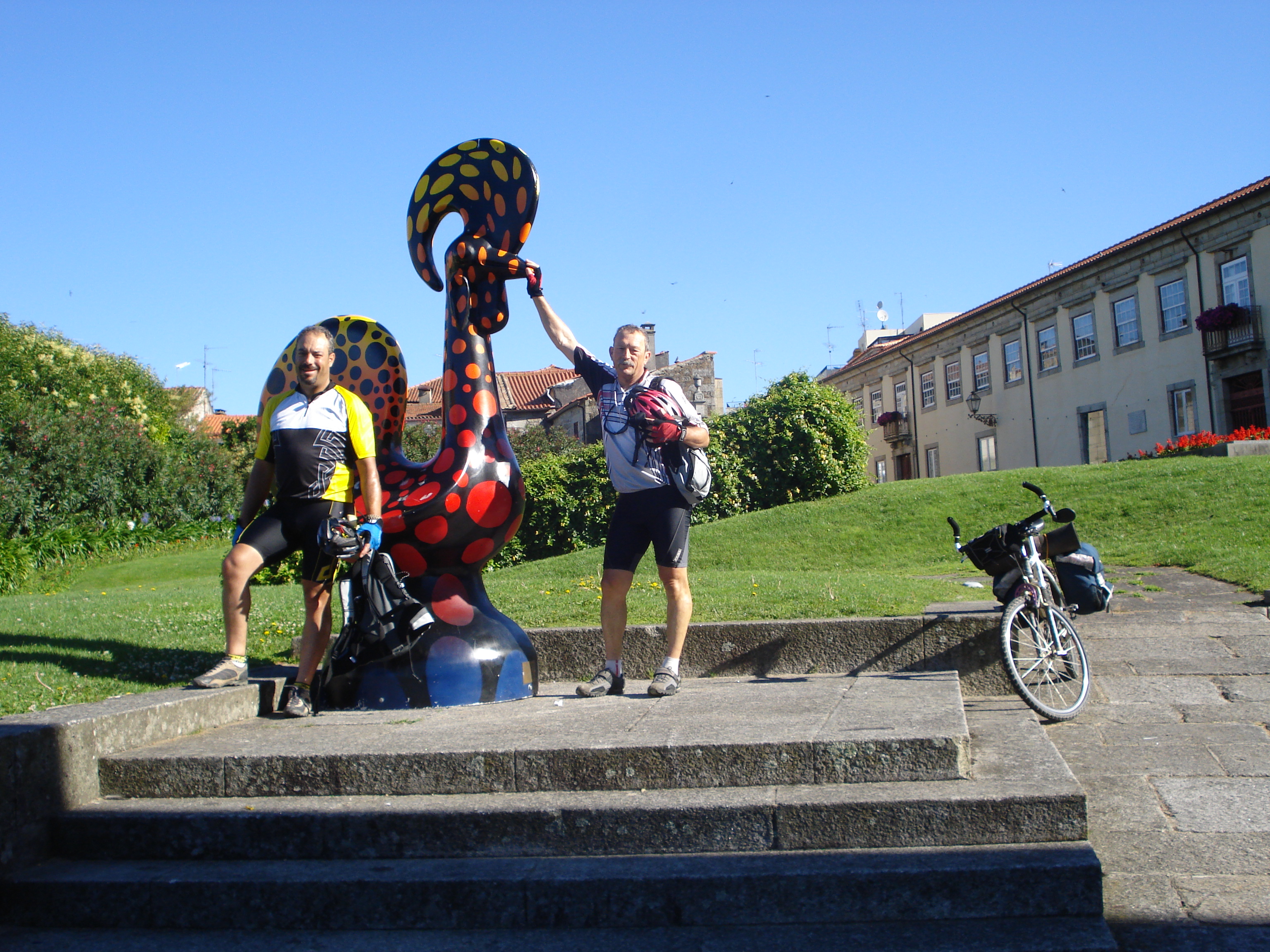 Gall portugus- Fletxes grogues per a Santiago, blaves a Ftima